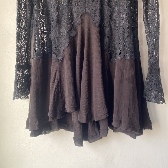 NWT Free People XS Tell Tale Lace Tunic - Picture 7 of 14